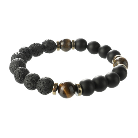 Браслет мужской с агатом