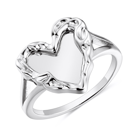 Кольцо из серебра «Сердце»