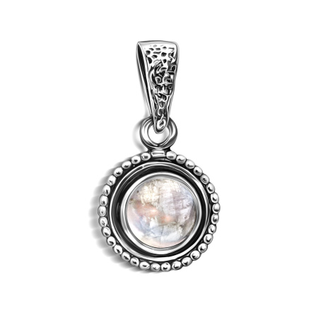 Серебряный кулон с лунным камнем