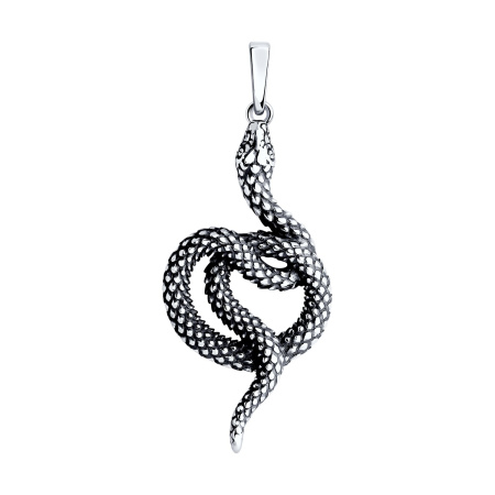 Серебряная подвеска «Змея»