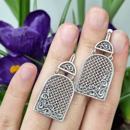 Серебряные серьги «Готика»