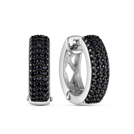 Серьги из серебра со шпинелью