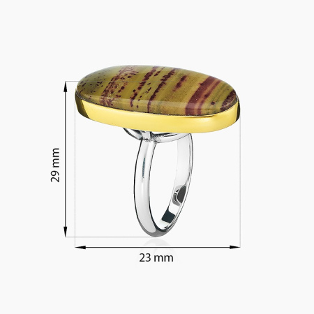 Серебряное кольцо «Песчанный Мотив»
