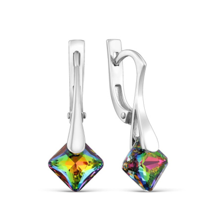 Серьги из серебра с кристаллами