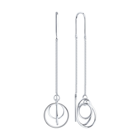 Серебряные серьги «Круги»