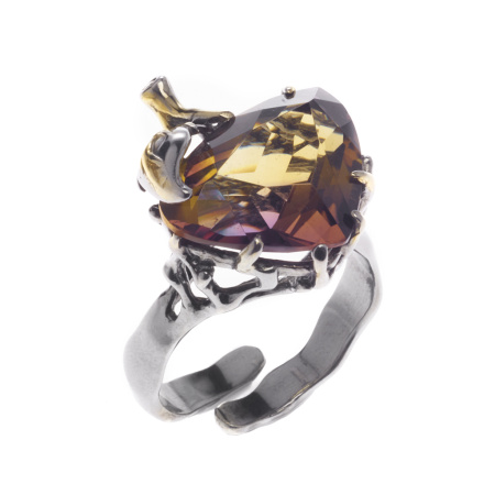 Серебряное кольцо с аметрином