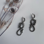 Серьги из серебря «DRACO»