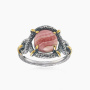Кольцо из серебра с камнем родохрозит