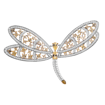Серебряная брошь «Стрекоза»
