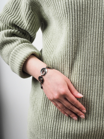 Браслет из серебра с позолотой