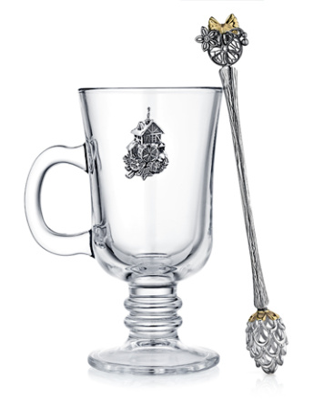 Серебряный набор для глинтвейна «Зимний вечер»