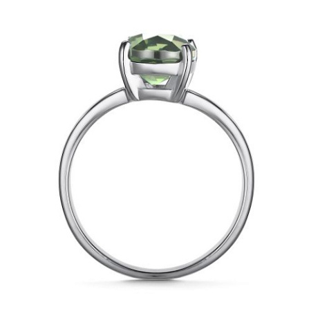 Серебряное кольцо с празиолитом