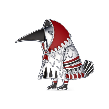 Брошь «Ворона - Соседушка»