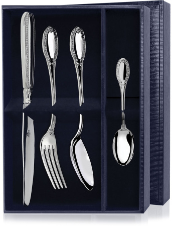 Серебряный набор столовый «Эгоист-Император»