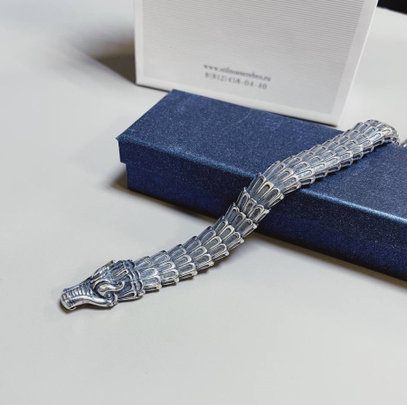 Серебряный браслет «Дракон»