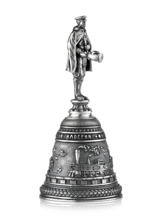 Серебряный колокольчик «Железнодорожник»