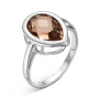 Серебряное кольцо с морганитом