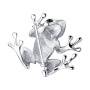 Серебряная брошь «Лягушка»