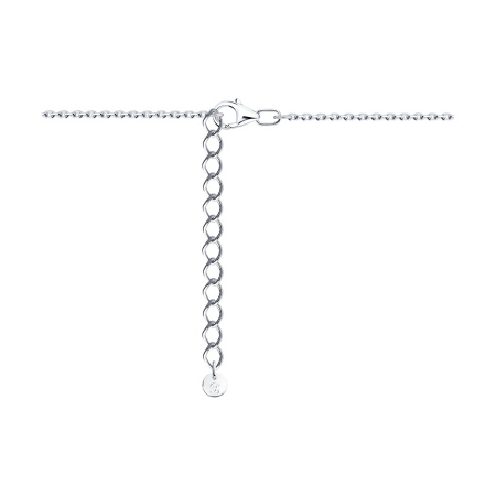 Колье из серебра с фианитам «Змея»