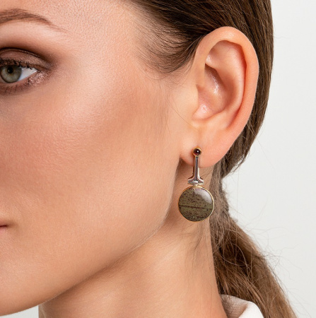 Серебряные серьги «Песчанный Мотив»