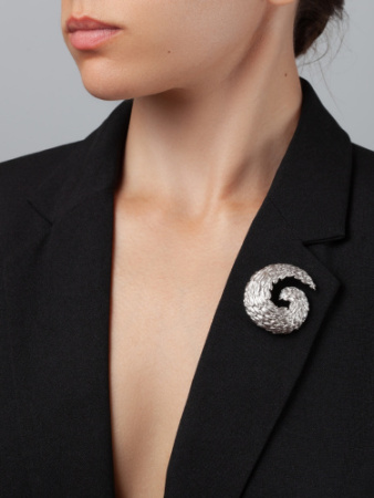 Серебряная брошь «Много-много Рыб»