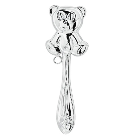 Серебряный набор «Мальчик» ложка и погремушка