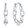 Серьги из серебра «Цепи»