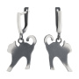 Серебряные серьги «Кот»
