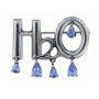 Серебряная брошь «H2O»