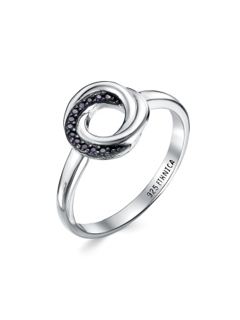 Кольцо из серебра с сапфирами