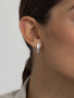 Серьги из серебра с бриллиантом
