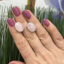 Серебряные серьги «Леденцы» с розовым кварцем