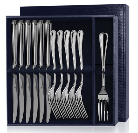 Серебряный набор «Элегант» 12 предметов ножи и вилки