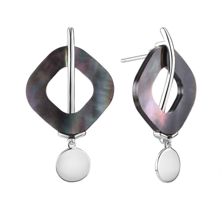 Серьги из серебра с перламутром