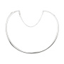 Серебряная гривна XL с цепочкой ширина 16 см