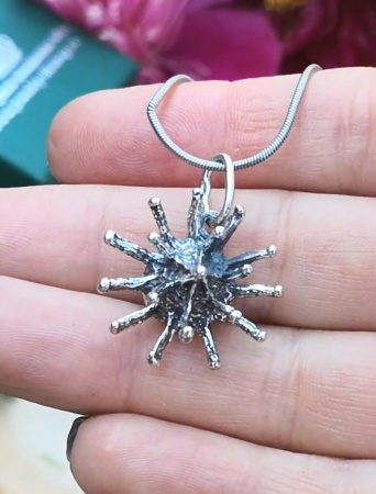 Серебряный кулон «Ерш»