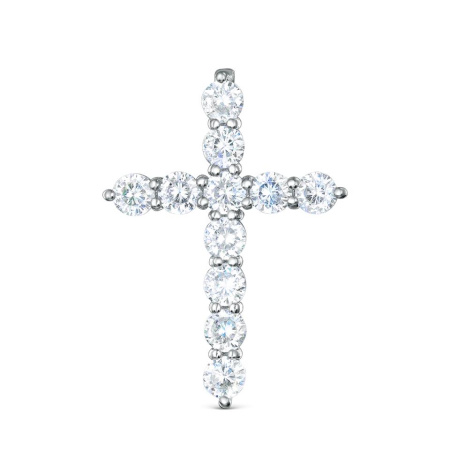 Подвеска из серебра с фианитами