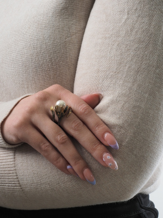 Кольцо из серебра «Ар-нуво»