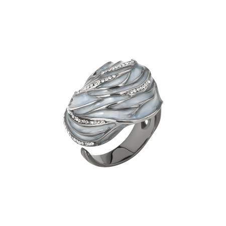 Серебряное кольцо «Волна»