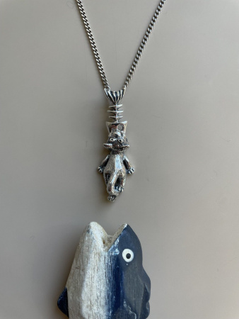 Серебряная подвеска «Все съем»