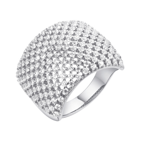 Серебряное кольцо с фианитом