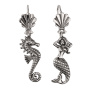 Серебряные серьги «Сказочные персонажи»