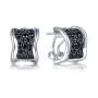 Серьги из серебра со шпинелью