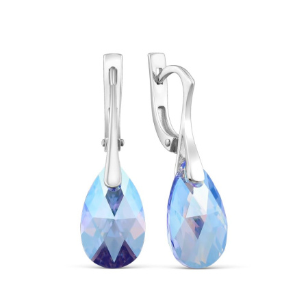 Серьги из серебра с кристаллами