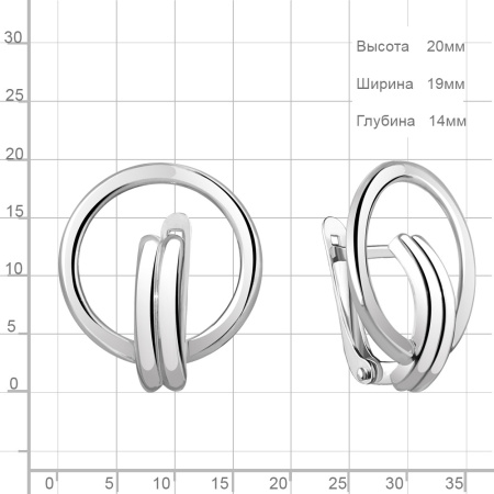 Серьги из серебра
