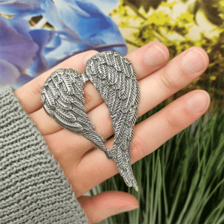 Серебряная брошь «Крылья»