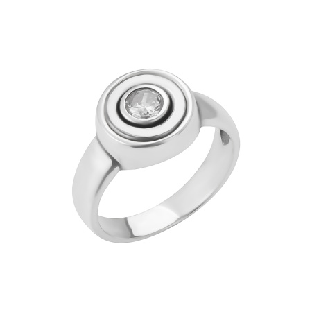 Кольцо из серебра с гематитом