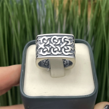 Серебряное кольцо «Друид»