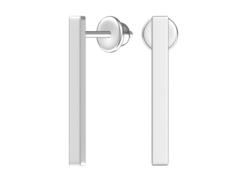 Серебряные пусеты «Геометрия»