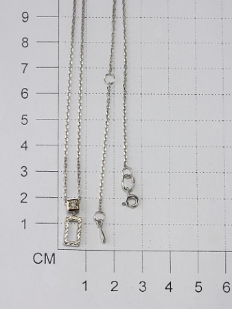 Колье из серебра с бриллиантом